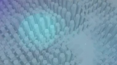 Gri arkaplandaki büyük satış metninin üzerine düşen karın animasyonu. Küresel iş, finans ve ekonomik kriz kavramı dijital olarak oluşturulmuş video.