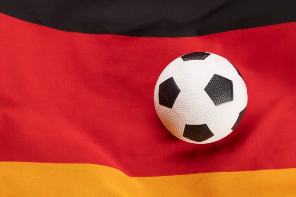 Composition Football National Flag Germany Sport Movement Training Active Lifestyle — Stock Photo, Image