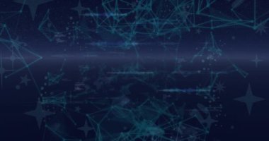 Noktaların canlandırılması soyut şablon, programlama dili, ses dalgası ve dijital saat oluşturur. Dijital olarak üretilmiş, hologram, zaman, kodlama, geometrik şekil, geri sayım ve teknoloji kavramı.