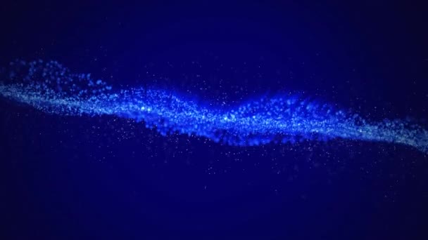 Animatie Van Vlekken Die Een Blauwe Achtergrond Bewegen Abstract Achtergrond — Stockvideo