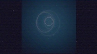 Parazit üzerinde hareket eden şekillerin animasyonu. Soyut arkaplan ve dijital arayüz kavramı dijital olarak oluşturulmuş video.