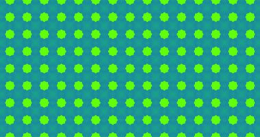 Mavi arkaplanda kusursuz bir döngü içinde hipnotik hareketlerle hareket eden çoklu renkli çok renkli soyut şekillerin parlayan görüntüsü. Renk ve hareket kavramı dijital olarak oluşturuldu.