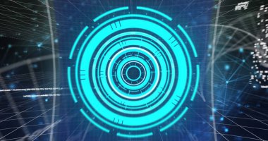 Bağlantı ağına karşı veri işleme ve DNA yapısına sahip birden fazla ekranın görüntüsü. Küresel ağ ve iş teknolojisi kavramı