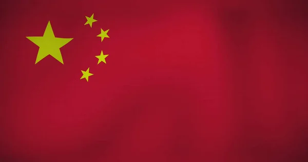 Obrázek Inflačního Textu Nad Vlajkou Číny Globální Koncepce Podnikání Financí — Stock fotografie