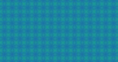 Mavi arkaplanda kusursuz bir döngü içinde hipnotik hareketlerle hareket eden çoklu renkli çok renkli soyut şekillerin parlayan görüntüsü. Renk ve hareket kavramı dijital olarak oluşturuldu.