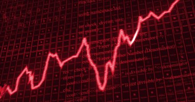 Veri işleme üzerinde durgunluk metni resmi. Küresel iş ve dijital arayüz kavramı dijital olarak oluşturulmuş görüntü.