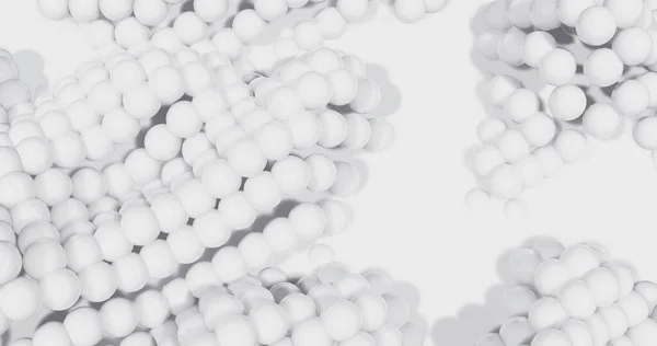 Obrázek Několika Bílých Kuliček Bublajících Pohybujících Nahoru Dolů Hypnotickém Pohybu — Stock fotografie