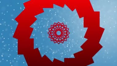 Mavi arka planda dönen DNA iplikçiklerinin animasyonu. Küresel tıp ve veri işleme kavramı dijital video oluşturuldu.