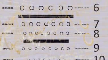 Şekiller üzerinde veri işleme animasyonu. Otizm farkındalık ayı ve dijital arayüz konsepti dijital olarak oluşturulmuş video.