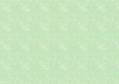 Soyut geometrik şekillerin soyut çizimi yeşil arkaplana karşı pürüzsüz desenli. Soyut şekilli ve kusursuz desenli arkaplan kavramına sahip çizimler