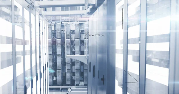 Image Digital Data Processing Server Room Global Digital Data Processing — Stock Photo, Image