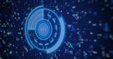 Veri işleme ve hareket eden sütunlarla tarama alanındaki grafik resmi. Küresel teknoloji, çevrimiçi güvenlik ve dijital arayüz kavramı dijital olarak oluşturulmuş görüntü.