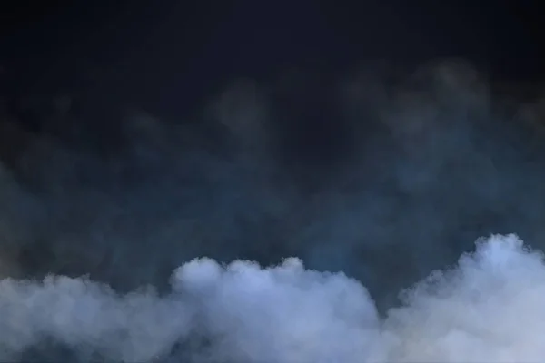 Abstraktní Ilustrace Mračen Kouře Černém Pozadí Pozadí Abstraktními Tvary Texturou — Stock fotografie