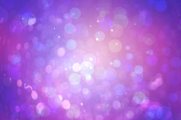Abstrakte Illustration Von Bokeh Lichtflecken Vor Blauem Und Violettem Hintergrund — Stockfoto