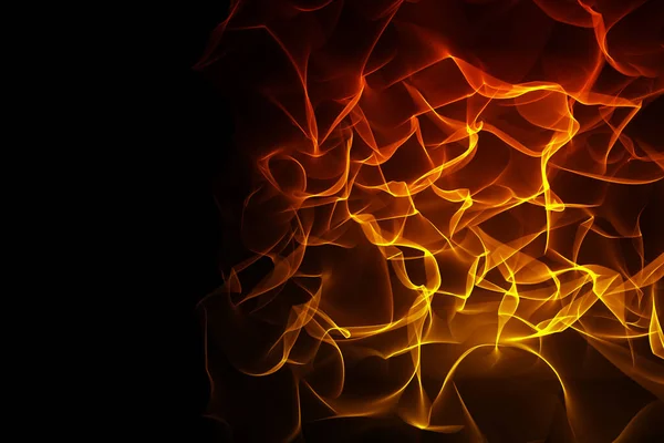 黒の背景に赤い光るデジタル波の抽象的なイラスト 未来的な技術の概念図です — ストック写真