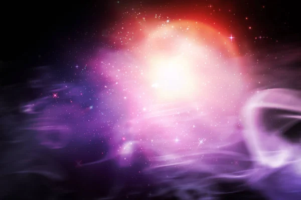 Abstrakcyjna Ilustracja Kolorowych Mgławic Tle Kosmosu Tło Abstrakcyjną Futurystyczną Koncepcją — Zdjęcie stockowe