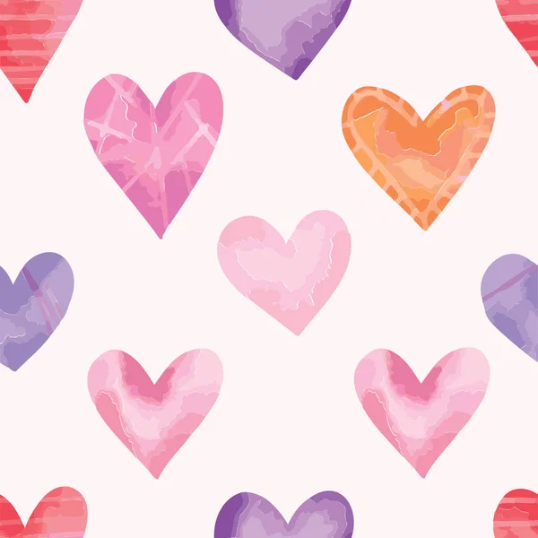 Multiple pink, orange and purple hearts on pale pink background. valentine\'s day romance love celebration concept digitally generated image.