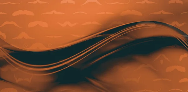 Абстрактная Иллюстрация Задних Восковых Линий Фоне Горбуши Безморским Узором Оранжевом — стоковое фото