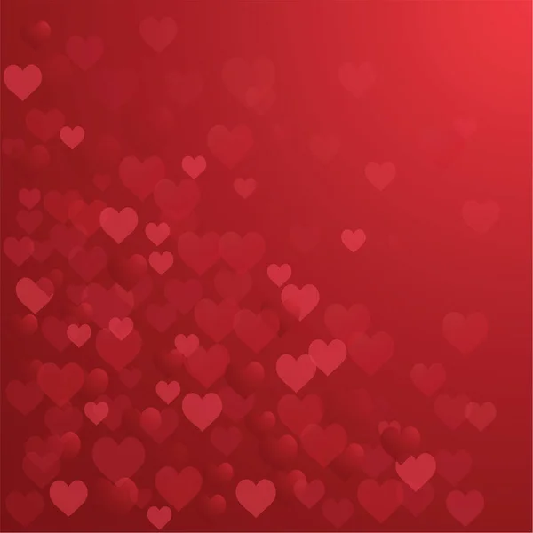 Digitally Generated Illustration Multiple Pink Hearts Red Background Valentine Day — Stock Photo, Image