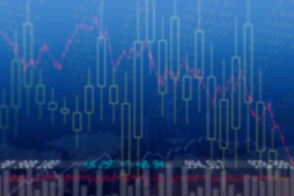 Abstrakte Darstellung Der Verarbeitung Von Finanzdaten Vor Blauem Hintergrund Globale — Stockfoto