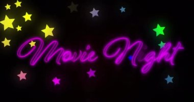Neon kelimelerin animasyonu 
