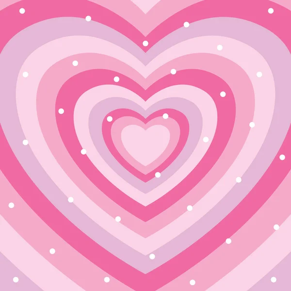 Wiele Różowych Fioletowych Serc Białymi Plamkami Walentynki Romans Miłość Uroczystości — Zdjęcie stockowe