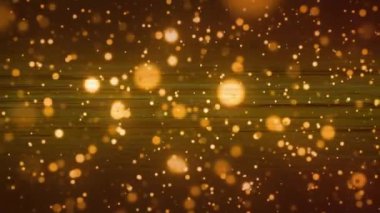 Kahverengi arka planda hipnotik hareketlerle hareket eden birden fazla parlak turuncu ışık ve ışık izi animasyonu. Renk ve hareket kavramı dijital olarak oluşturuldu.