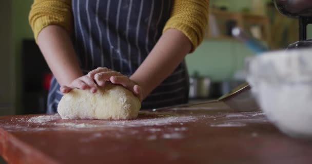 Animação Ícones Brócolis Sobre Cozinhar Mulher Caucasiana Conceito Interface Familiar — Vídeo de Stock