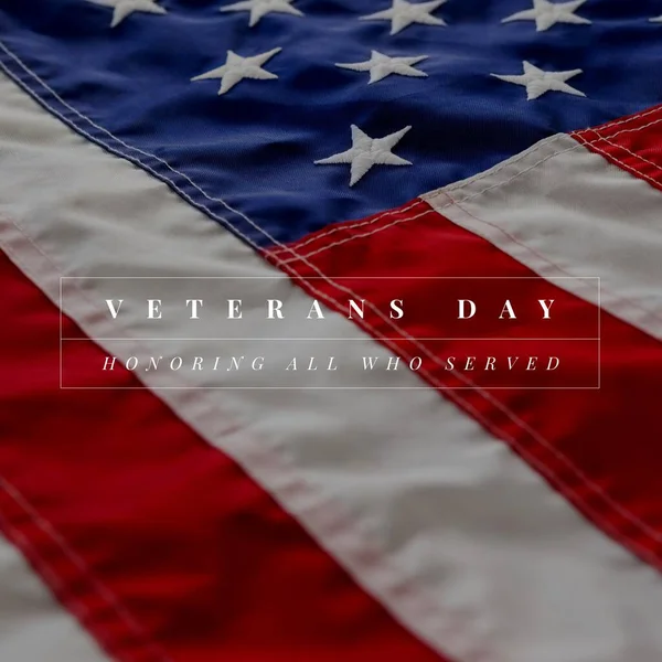 Skład Weteranów Dzień Tekst Flaga Zjednoczony Państwo Ameryka Koncepcja Amerykańskich — Zdjęcie stockowe