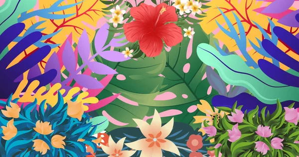 Renkli Orman Çiçekleri Bitkilerin Görüntüsü Çiçekler Botanik Yabanilik Doğa Kırılganlık — Stok fotoğraf