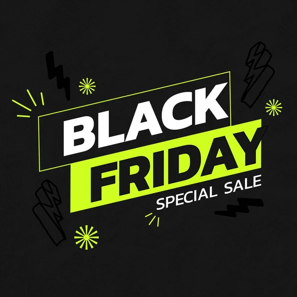 Composition Black Friday Text Black Background Black Friday Celebration Concept — Stock Photo, Image