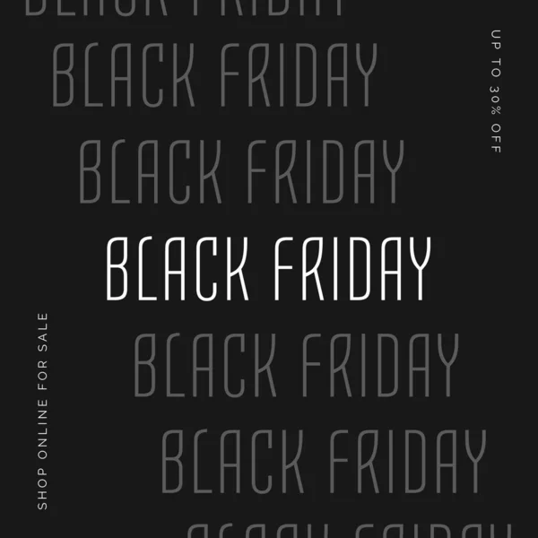 Composição Texto Preto Sexta Feira Sobre Fundo Preto Black Friday — Fotografia de Stock