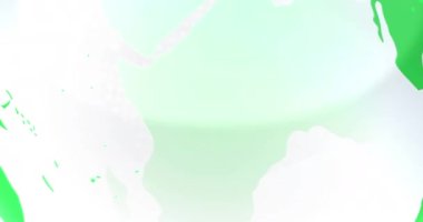 Son dakika haberleri ve kara arka planda veri işleme ile dünyanın animasyonu. Küresel iş, bilgisayar ve dijital arayüz kavramı dijital olarak oluşturulmuş video.