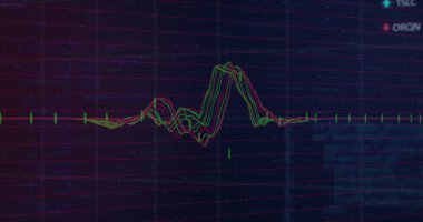 Mavi arka planda istatistiksel ve hisse senedi verilerinin dijital görüntüsü. Küresel ekonomi ve iş teknolojisi kavramı