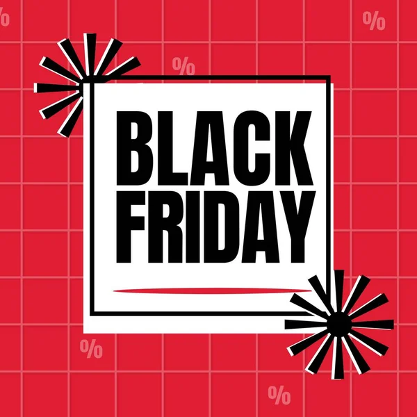 Composition Black Friday Text Red Background Black Friday Celebration Concept — Stock Photo, Image