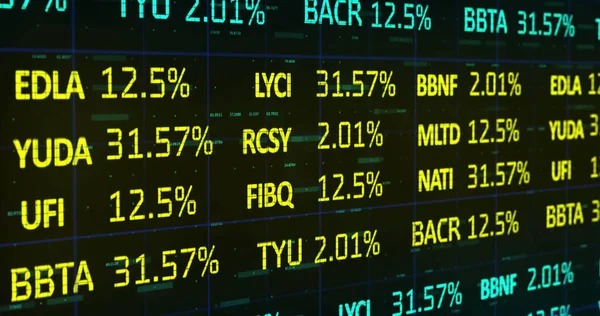 Beeld Van Aandelenmarkt Wereldkaart Wereldbol Zwarte Achtergrond Mondiaal Financieel Gegevensverwerkings — Stockfoto