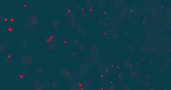 青い背景 コピースペースに対する赤い点のイラスト ベクトル アート スクリブルの概念 — ストック写真