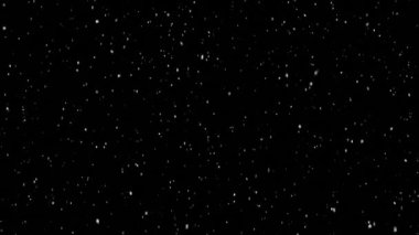 Kar yağışının animasyonu ve siyah arka planda yanıp sönen Noel perisi ışıkları. Noel, şenlik, kutlama ve gelenek konsepti dijital olarak oluşturuldu.