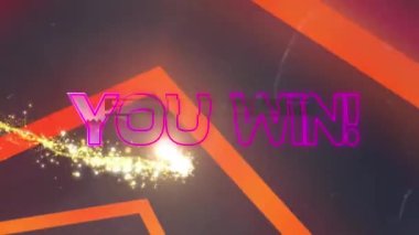 Sendeki animasyon, siyah arkaplandaki şekiller sayesinde metni kazanıyor. Sosyal medya ve dijital arayüz konsepti dijital olarak oluşturulmuş video.