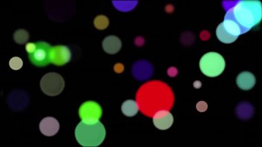 Siyah arka planda yanıp sönen noel ışıklarının animasyonu. Noel, şenlik, kutlama ve gelenek konsepti dijital olarak oluşturuldu.