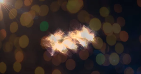 Ilustração Padrão Abstrato Iluminado Contra Brilho Lente Espaço Cópia Desfocado — Fotografia de Stock