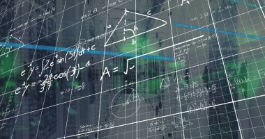 Sunucu odasında veri işleme resmi. küresel iş ve dijital arayüz kavramı dijital olarak oluşturulmuş görüntü.