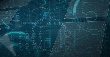 Sunucu odasında 5G metin ile tarama alanı görüntüsü. Küresel teknoloji, bilgisayar ve dijital arayüz kavramı dijital olarak oluşturulmuş görüntü.