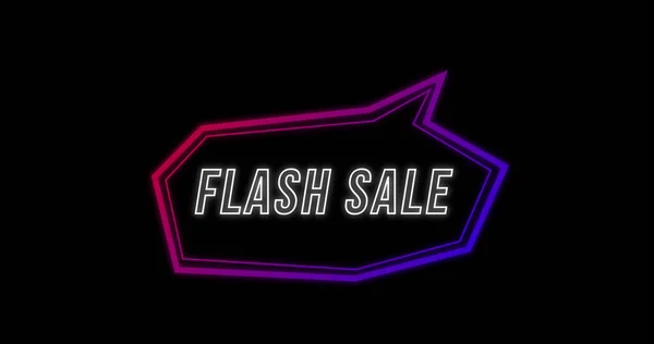 Afbeelding Van Flash Sale Advertentie Retro Jaren Tachtig Concept Met — Stockfoto