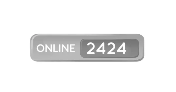 图片2424在白色背景的网上 社交媒体 全球网络和数字视频新技术概念 — 图库照片
