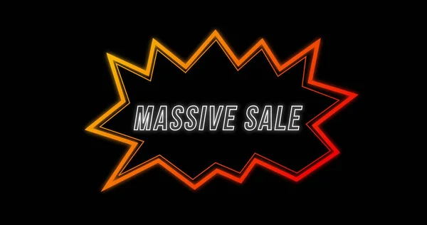 Bild Von Massive Sale Reklame Retro 80Er Jahre Konzept Mit — Stockfoto