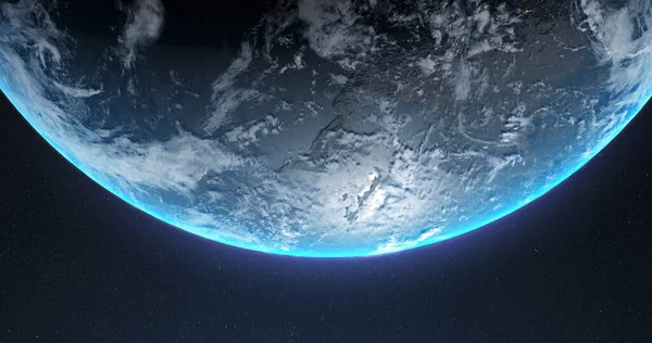 Zdjęcie Satelitarne Ziemi Widzialnej Kosmosu Kosmos Wszechświat Przestrzeń Astronomia Koncepcja — Zdjęcie stockowe