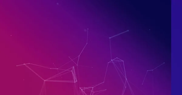 Zusammensetzung Des Netzwerks Von Verbindungen Auf Violettem Hintergrund Globale Verbindungen — Stockfoto