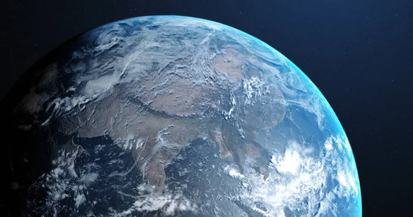 Uzaydan Görünen Dünya Nın Uydu Fotoğrafı Kozmos Evren Uzay Astronomi — Stok fotoğraf