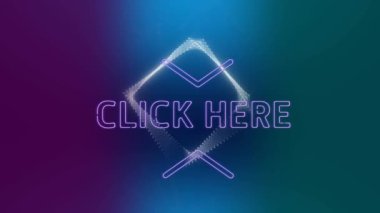 Mor üzerine parlayan elmas üzerine yeşil arkaplana tıklama animasyonu. Sosyal medya, iletişim, renk, ışık ve hareket kavramı dijital olarak oluşturulmuş video.